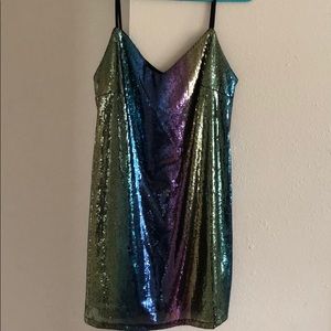 Iridescent Mini dress